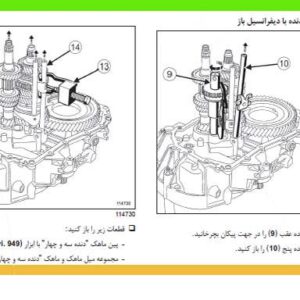 راهنمای تصویری تعمیر گیربکس معمولی تندر 90 (L90)